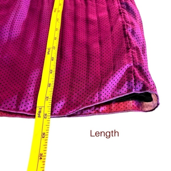 Great Cavalier by St. Paul Vintage 1980s Plisse Maxi Skirt in Violet Polka Dot - Picture 9 of 12